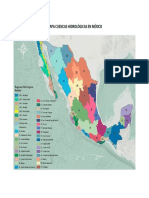 Mapa Cuencas Hidrológicas en México