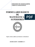 FORMULARIO MATEMÁTICAS SUPERIORES v2011