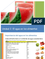 El Agua en Los Alimentos Ene-Jun 2016