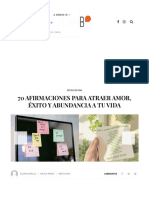 70 Afirmaciones para Atraer Amor, Éxito y Abundancia A Tu Vida