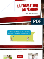 La Formation Du Féminin