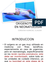 Oxigenoterapia en Neonatologia