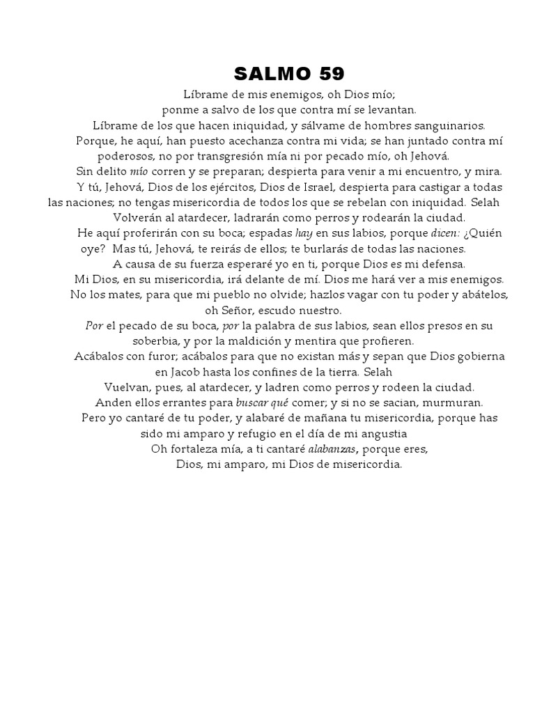 SALMO 59 | PDF