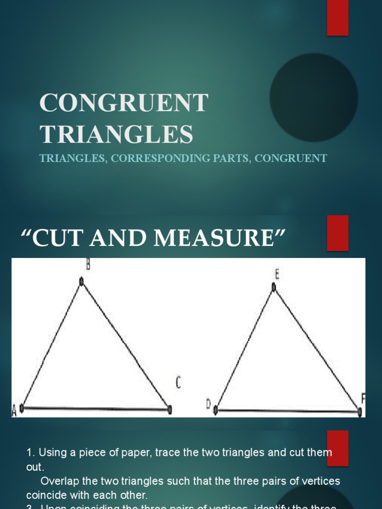 Congruent Triangles | PDF