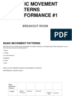 Performance #1 Basic Movement Patterns