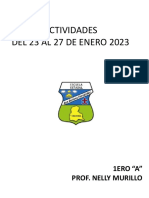 Actividades Del 23 Al 27 de Enero - Maximiliano