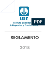 ISIT Reglamento 2018