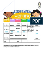 Horario de Sexto 2021