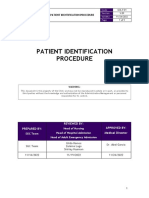 (Clinica San Pablo 18.04 GSA.P.01 PATIENT IDENTIFICATION PROCEDURE V.09) (Translated)