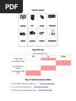 Page 98 Vocabulary