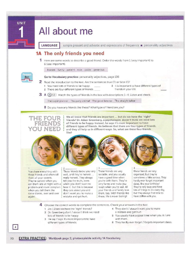 Personal Best B1 UNIT 1 PDF