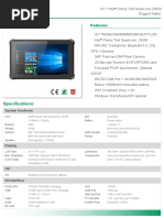 TABLET Industrial - SENSYCAL - Specs