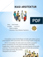 Komunikasi Arsitektur: Nama: Putri Pranika No - MHS: 131411355 Teknik Arsitektur Universitas Widya Mataram Yogyakarta