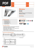 Metalux Hbled Standard Efficiency Specsheet - Hbled ld5 24se W Unv l850 Ed2 U