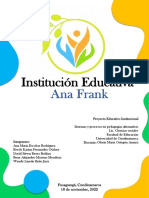 Avance Pei - Institución Educativa Ana Frank