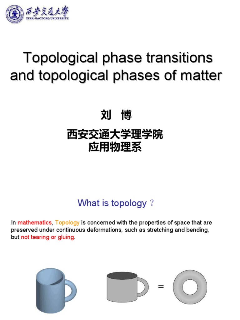 Understanding Topological Phase Transitions | PDF | Topology ...