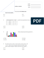 Pengolahan Data (Mean, Median, Modus) - Print - Quizizz