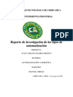 Reporte de Investigación de Los Tipos de Automatización