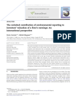 The Revisited Contribution of Environmental Reporting To Investors Valuation of A Firm Earnings - An International Perspective