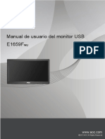 AOC Product Manual E1659FWU Spanish