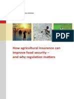 How Agricultural Insurance Can Improve Food Security and Why Regulation Matters