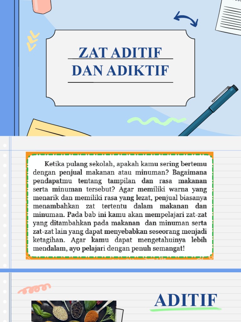 Aditif Dan Adiktif | PDF