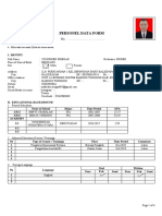 PERSONEL DATA FORM