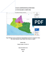 Analisis Data Kependudukan Provinsi D.I Yogyakarta