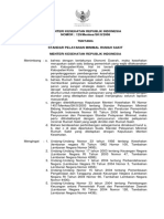 KMK No. 129 ttg Standar Pelayanan Minimal RS.pdf lengkap