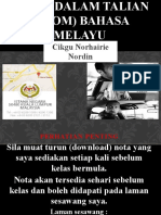 Kelas Dalam Talian (ZOOM) Bahasa Melayu Bahasa Istana
