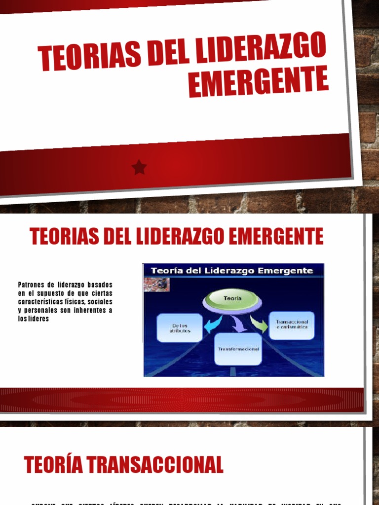 Teorías del Liderazgo Emergente | PDF | Crecimiento personal y ...