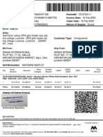 Bill To / Ship To:: Qty Gross Amount Discount Other Charges Taxable Amount CGST SGST/ Ugst Igst Cess Total Amount