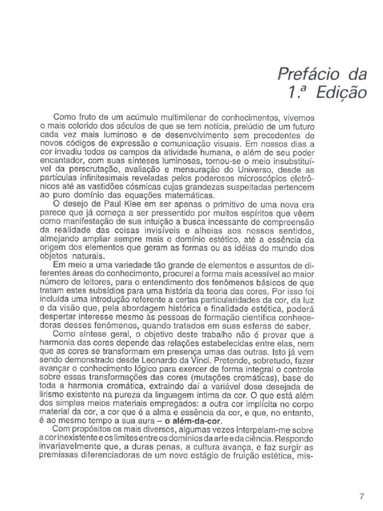 Da Cor A Cor Inexistente | PDF