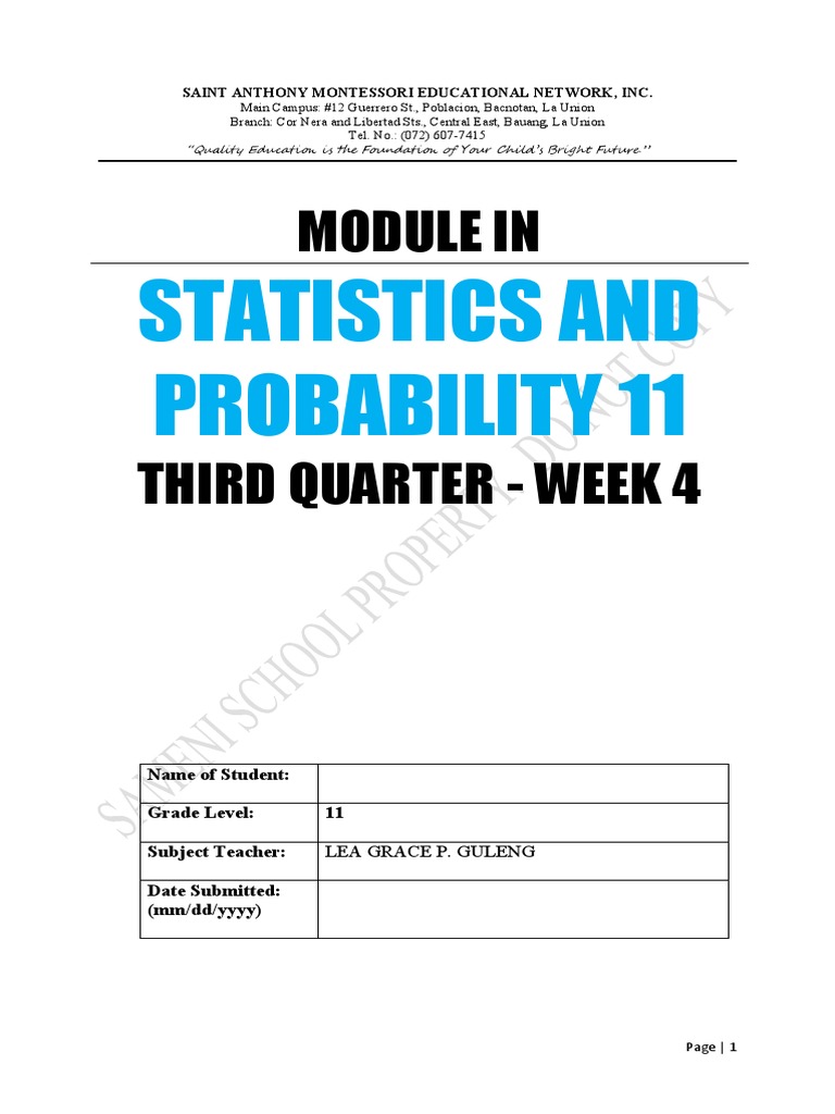 Calculating Discrete Random Variables