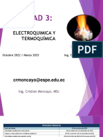 Unidad 3: Electroquímica y Termoquímica