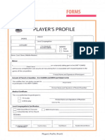 Player's Profile, Waiver, Gallery