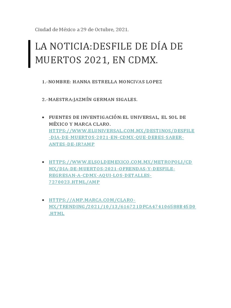 Documento 1 | PDF | Ciudad de México