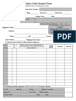 Purchase Order Request Form 2