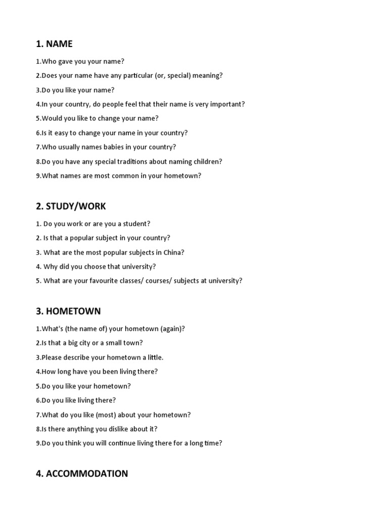 Speaking Part 1 Common Topics PDF Weather