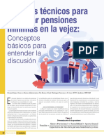 Desafíos Técnicos para Asegurar Pensiones Mínimas en La Vejez