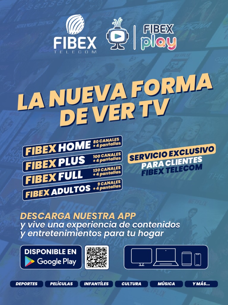 Canales y Planes de Fibex Play | PDF | Vídeo | Empresas de ...