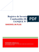 CARATULA RIC. Gasohol 90 Tanque 4