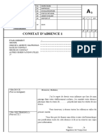 Fiche A5 Constat Absence Physique