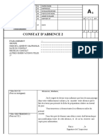 FICHE A5 CONSTAT  ABSENCE DE PREPARATION