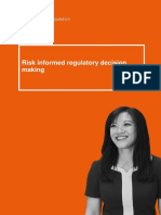 Risk Informed Regulatory Decision Making