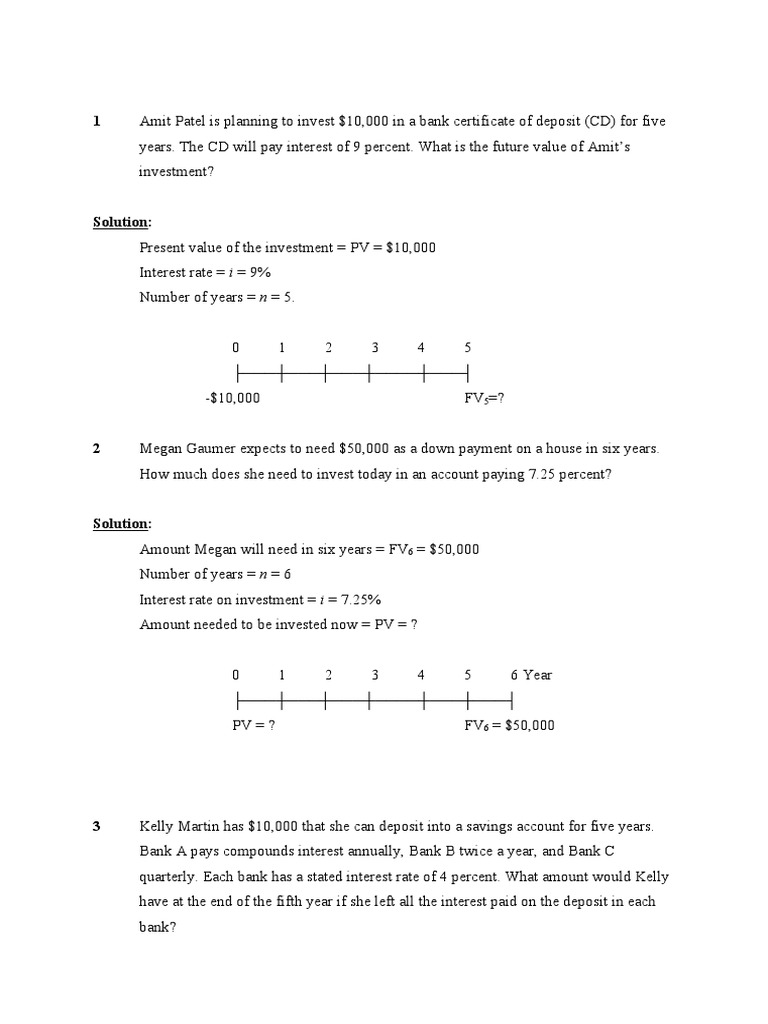 Practise Calculate - Chapter 5-6 (ST) | PDF | Present Value | Interest