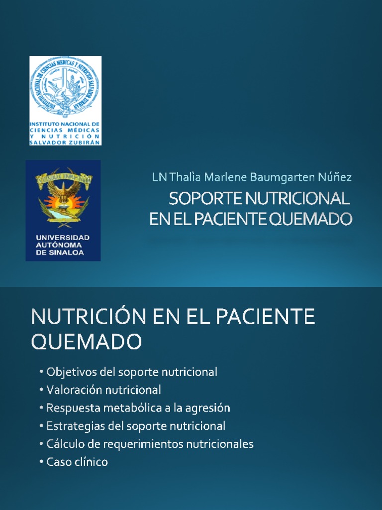 Cálculo de requerimientos nutricionales en pacientes quemados críticos