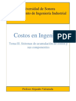 Tema III. Costos Sistemas y Componentes