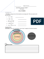 LAS 1.7 Real Numbers