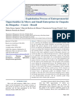 Identification and Exploitation Process of Entrepreneurial Opportunities in Micro and Small Enterprises in Chapada da Ibiapaba – Ceará – Brazil